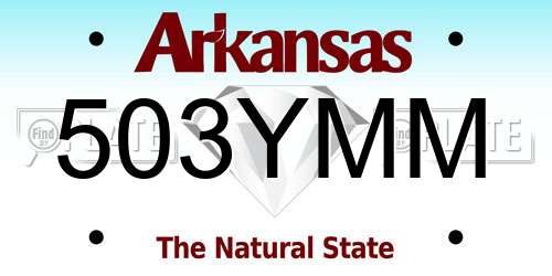 503YMM Arkansas License Plate