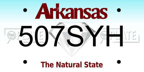 507SYH Arkansas License Plate