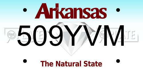 509YVM Arkansas License Plate