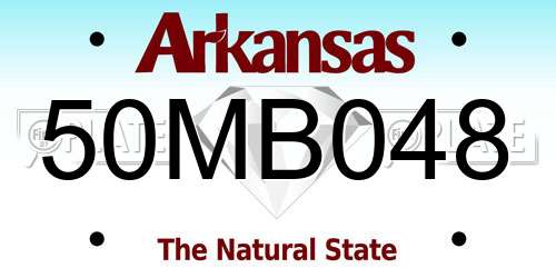 50MB048 Arkansas License Plate