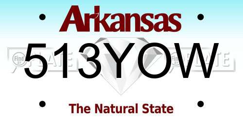513YOW Arkansas License Plate