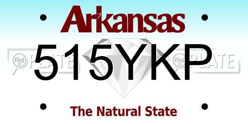 515YKP Arkansas License Plate
