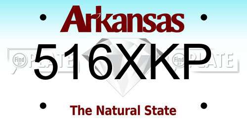 516XKP Arkansas License Plate