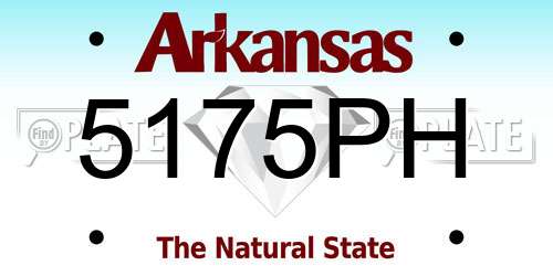 5175PH Arkansas License Plate