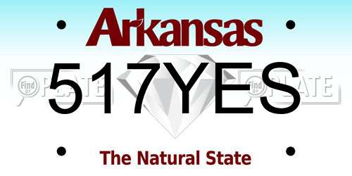 517YES Arkansas License Plate