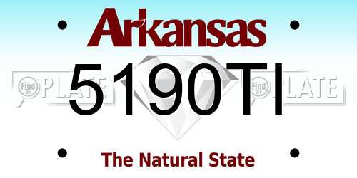 5190TI Arkansas License Plate