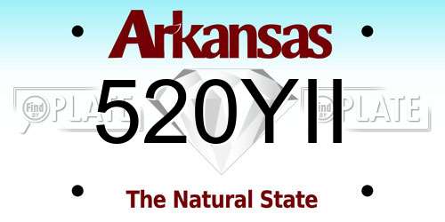 520YII Arkansas License Plate