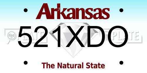521XDO Arkansas License Plate