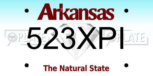 523XPI Arkansas License Plate