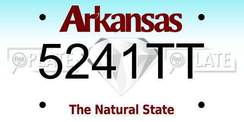 5241TT Arkansas License Plate