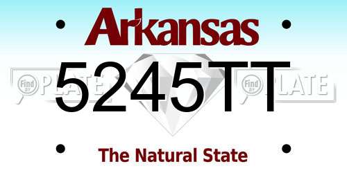 5245TT Arkansas License Plate