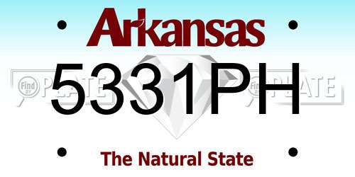 5331PH Arkansas License Plate