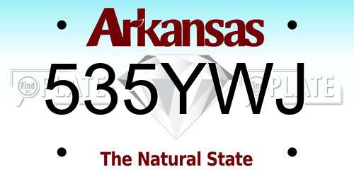535YWJ Arkansas License Plate