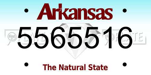 5565516 Arkansas License Plate