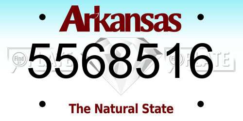 5568516 Arkansas License Plate