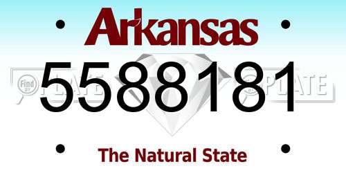 5588181 Arkansas License Plate