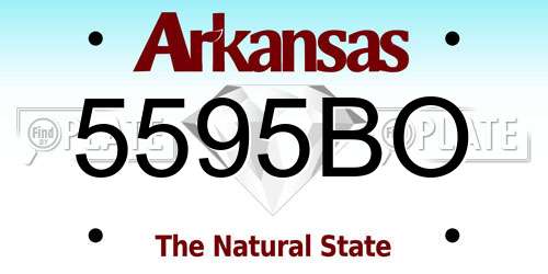 5595BO Arkansas License Plate