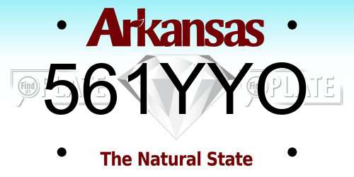 561YYO Arkansas License Plate