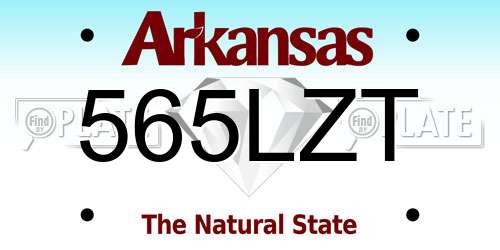 565LZT Arkansas License Plate
