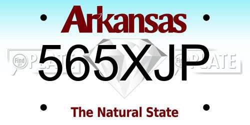 565XJP Arkansas License Plate
