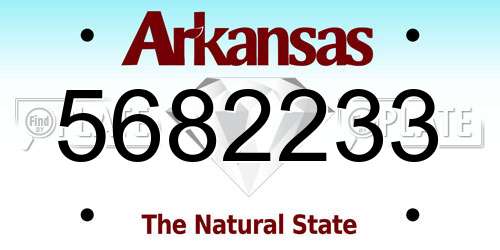 5682233 Arkansas License Plate