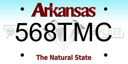 568TMC Arkansas License Plate