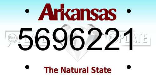 5696221 Arkansas License Plate