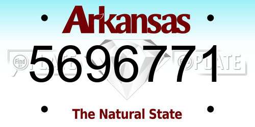 5696771 Arkansas License Plate