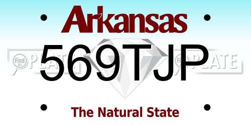 569TJP Arkansas License Plate