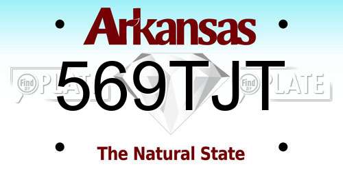 569TJT Arkansas License Plate