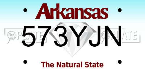 573YJN Arkansas License Plate