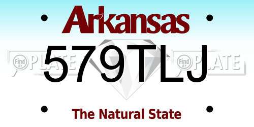 579TLJ Arkansas License Plate