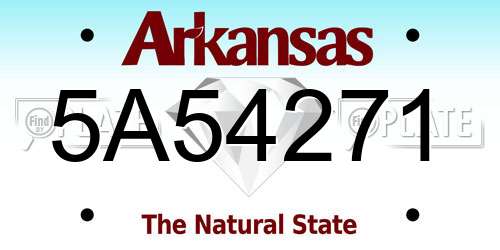 5A54271 Arkansas License Plate