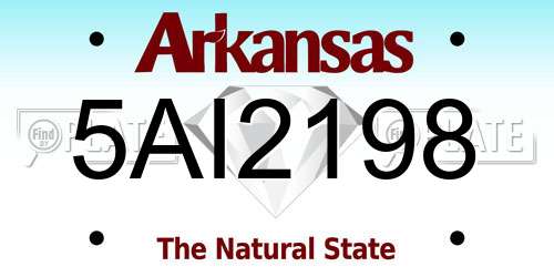 5AI2198 Arkansas License Plate