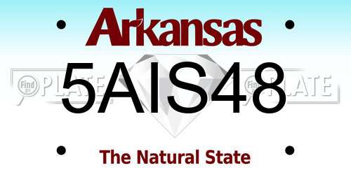 5AIS48 Arkansas License Plate