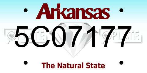 5C07177 Arkansas License Plate