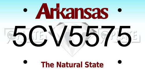 5CV5575 Arkansas License Plate