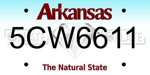 5CW6611 Arkansas License Plate