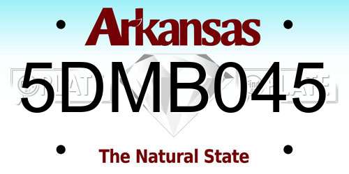 5DMB045 Arkansas License Plate