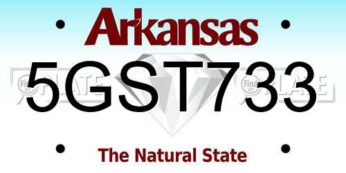 5GST733 Arkansas License Plate