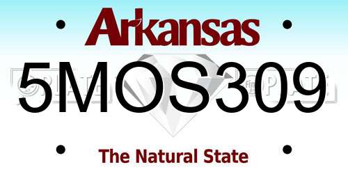 5MOS309 Arkansas License Plate