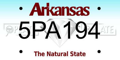 5PA194 Arkansas License Plate