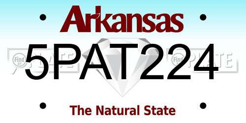 5PAT224 Arkansas License Plate