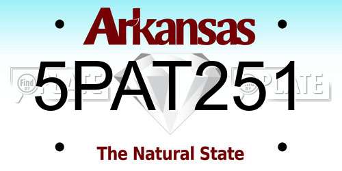 5PAT251 Arkansas License Plate