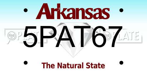 5PAT67 Arkansas License Plate