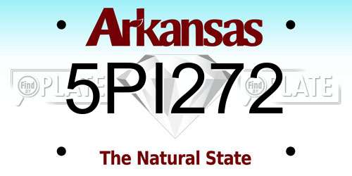 5PI272 Arkansas License Plate