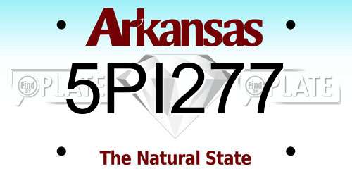 5PI277 Arkansas License Plate