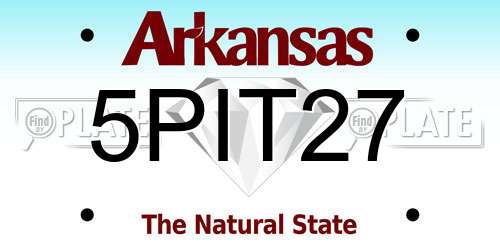 5PIT27 Arkansas License Plate