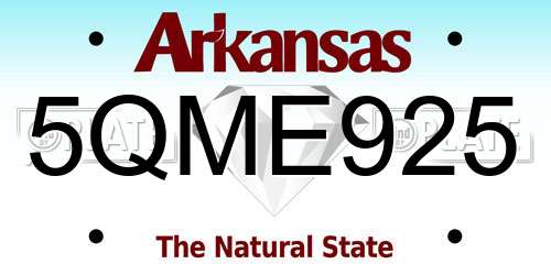 5QME925 Arkansas License Plate