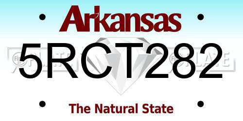 5RCT282 Arkansas License Plate
